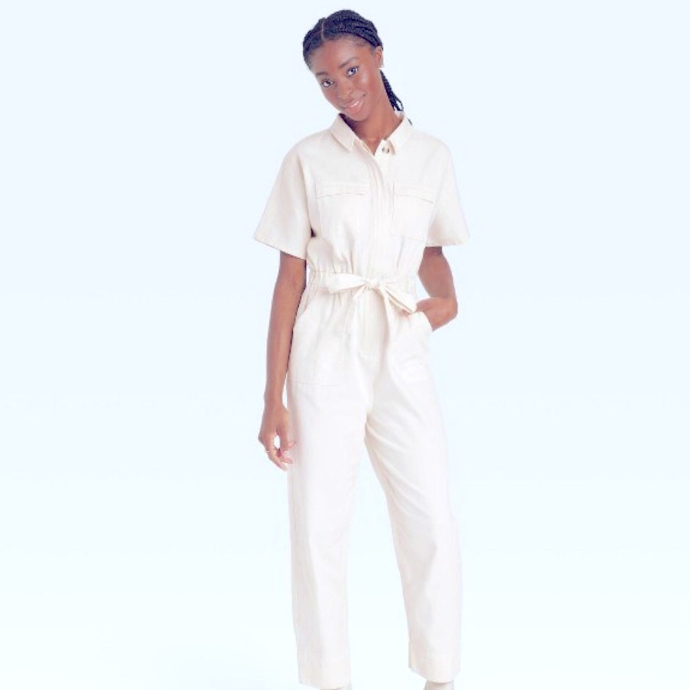 Cream Jumpsuit